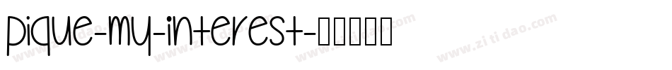 Pique-My-Interest字体转换