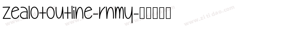 ZealotOutline-rnMy字体转换