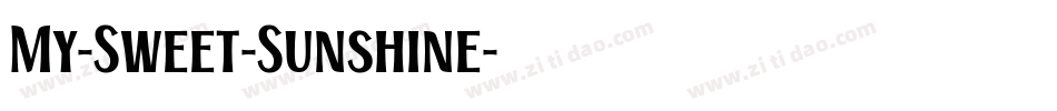 My-Sweet-Sunshine字体转换