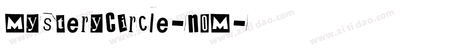 MysteryCircle-nOM字体转换