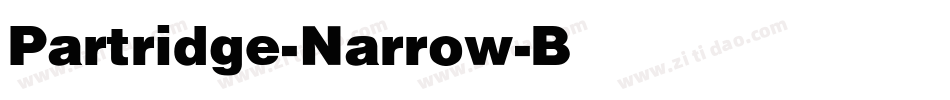 Partridge-Narrow-Bold字体转换