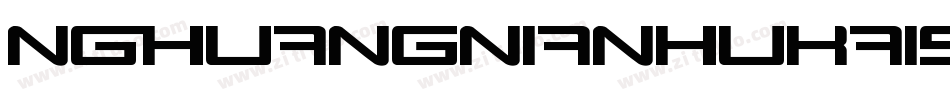 NGhuangnianhukaishu字体转换