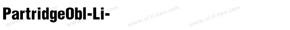 PartridgeObl-Li字体转换