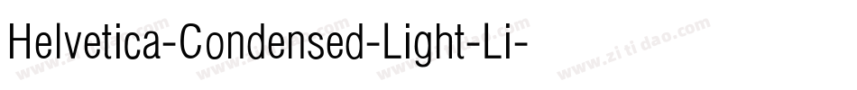 Helvetica-Condensed-Light-Li字体转换