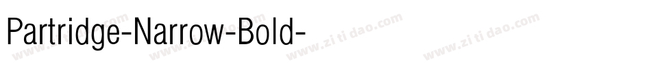 Partridge-Narrow-Bold字体转换