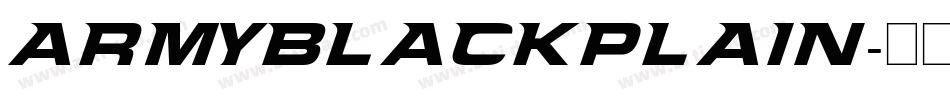 ArmyBlackPlain字体转换