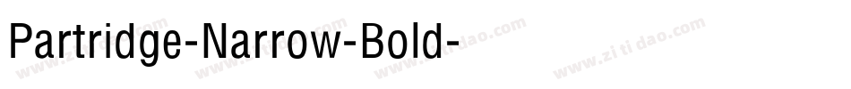 Partridge-Narrow-Bold字体转换