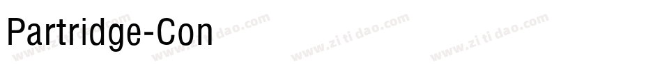 Partridge-Condensed-Black-Se字体转换