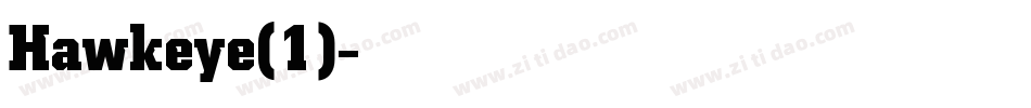 Hawkeye(1)字体转换