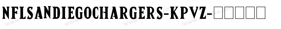 NflSanDiegoChargers-KpVZ字体转换