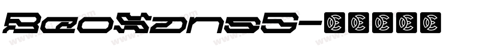 BeoSans5字体转换