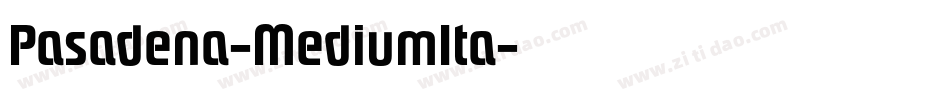 Pasadena-MediumIta字体转换