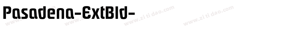 Pasadena-ExtBld字体转换