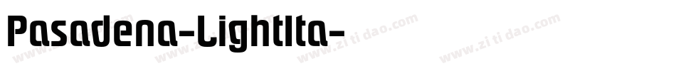 Pasadena-LightIta字体转换