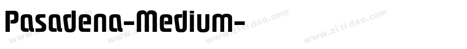 Pasadena-Medium字体转换