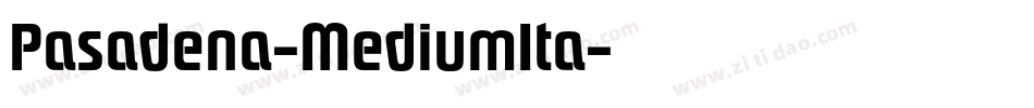 Pasadena-MediumIta字体转换