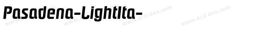 Pasadena-LightIta字体转换