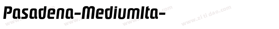 Pasadena-MediumIta字体转换