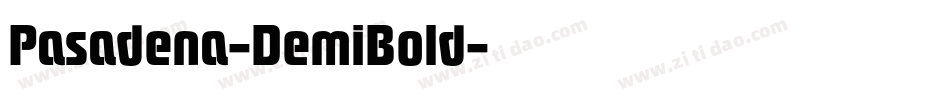 Pasadena-DemiBold字体转换