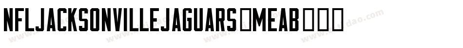 NflJacksonvilleJaguars-MEAB字体转换