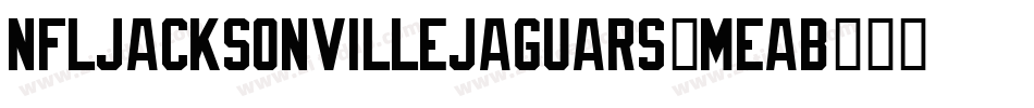 NflJacksonvilleJaguars-MEAB字体转换