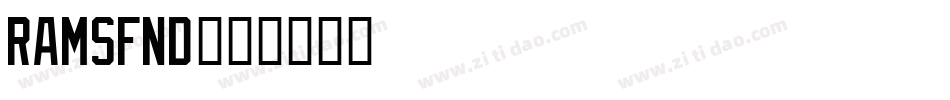 ramsfnd字体转换