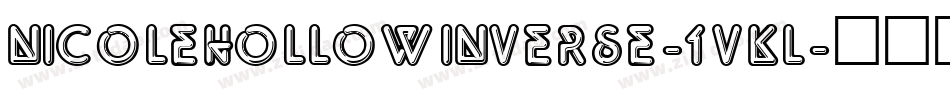 NicoleHollowInverse-1vKL字体转换