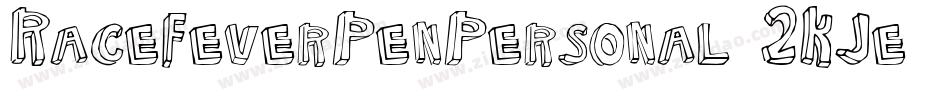 RaceFeverPenPersonal-2KJe字体转换