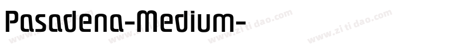 Pasadena-Medium字体转换