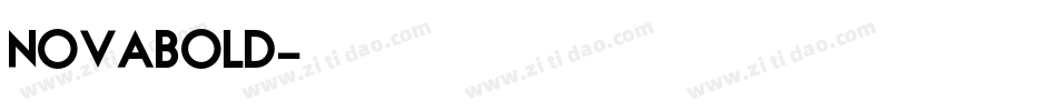 NovaBold字体转换