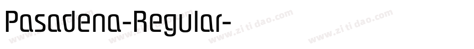 Pasadena-Regular字体转换