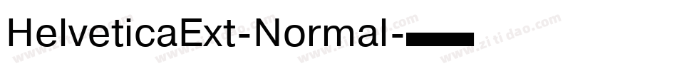 HelveticaExt-Normal字体转换