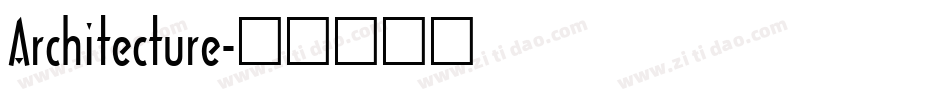 Architecture字体转换