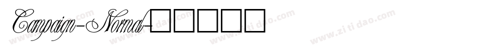 Campaign-Normal字体转换
