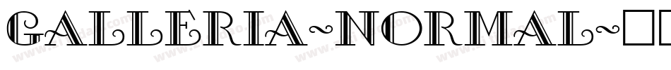 Galleria-Normal字体转换