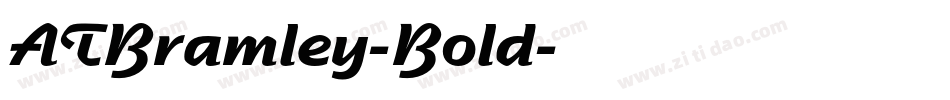ATBramley-Bold字体转换