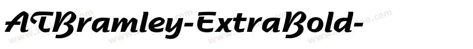 ATBramley-ExtraBold字体转换