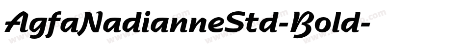 AgfaNadianneStd-Bold字体转换