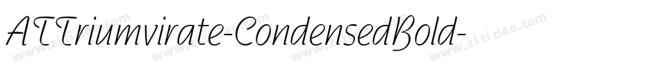 ATTriumvirate-CondensedBold字体转换