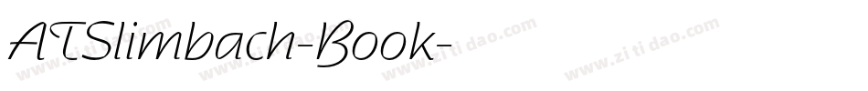 ATSlimbach-Book字体转换