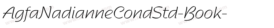 AgfaNadianneCondStd-Book字体转换