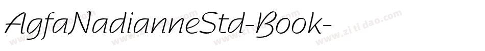 AgfaNadianneStd-Book字体转换