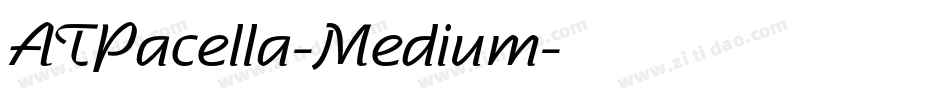 ATPacella-Medium字体转换