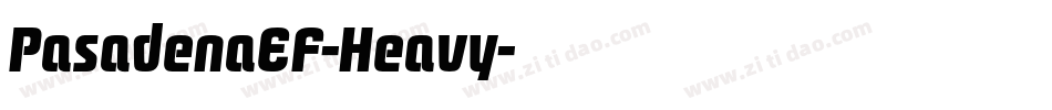 PasadenaEF-Heavy字体转换