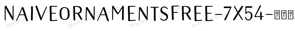 NaiveOrnamentsFree-7X54字体转换