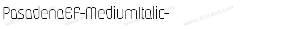 PasadenaEF-MediumItalic字体转换