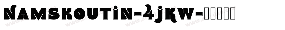 Namskoutin-4jKW字体转换
