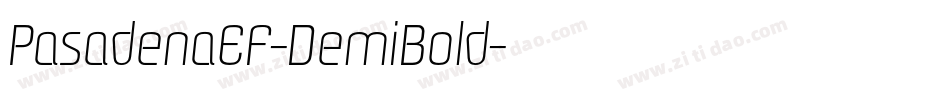 PasadenaEF-DemiBold字体转换