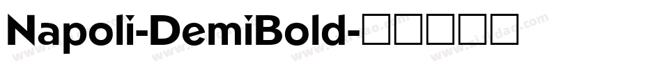 Napoli-DemiBold字体转换