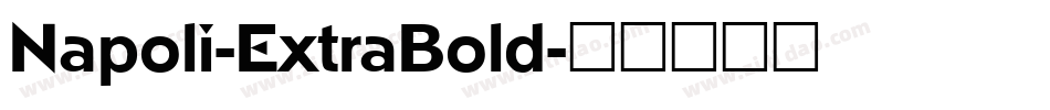 Napoli-ExtraBold字体转换